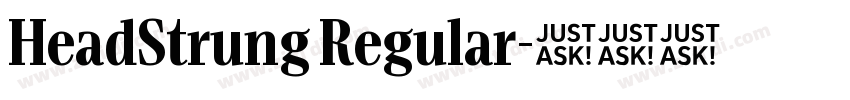HeadStrung Regular字体转换